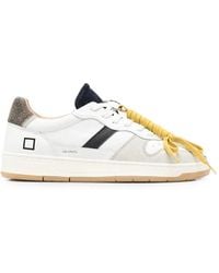 Date - Court 2.0 Vintage Logo-Print Panelled Sneakers - Lyst