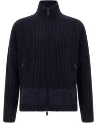 DSquared² - Cárdigan de canalé con cuello alto y cremallera - Lyst