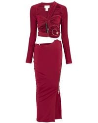 MITILIANE COUTURE - Cut Out-Detail Pierced Maxi Dress - Lyst