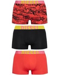 DIESEL - Three-Pack Of Boxer Shorts 'Damien-D-Pop-3Pack-40' - Lyst