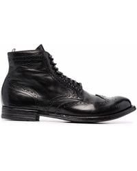 Officine Creative - Anatomia Leather Lace-up Boots - Lyst