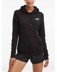 PUMA - Logo-Print Drawstring Hoodie - Lyst