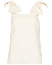 Chloé - Top sin mangas con detalle de lazo - Lyst