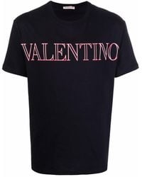 Valentino Garavani - T-shirt en coton à logo imprimé - Lyst