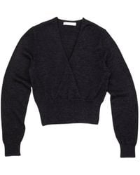 GIMAGUAS - Peyton Wrap-Front Sweater - Lyst