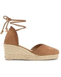 Castañer - Cora Woven-Design Heeled Espadrilles - Lyst