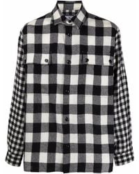 DIESEL - Flannel Checked Wool Shirt - Lyst