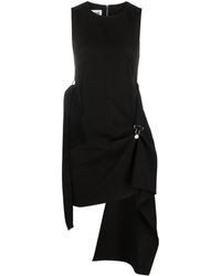 Moschino Jeans - Sleeveless Draped Mini Dress - Lyst