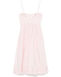 Ganni - Organic Cotton Mini Dress - Lyst