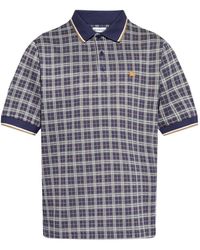 Burberry - Check-Patterned Polo Shirt - Lyst