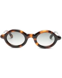 Paloceras - Tortoiseshell-Effect Round-Frame Sunglasses - Lyst