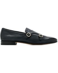 Santoni Monk-Schuhe mit doppelter Schnalle - Blau