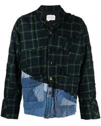 Greg Lauren - Patchwork Cotton Shirt Jacket - Lyst