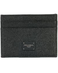 Dolce & Gabbana Logo plaque card holder - Schwarz