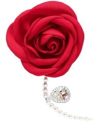 Magda Butrym - Boucles D'Oreilles Pendantes Ornées De Fleurs - Lyst