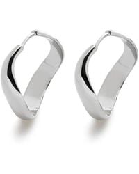 Monica Vinader - Medium Swirl Hoop Earrings - Lyst