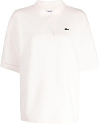 Lacoste - Logo-appliqué Cotton Polo Shirt - Lyst