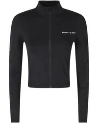 Sporty & Rich - Freya Bold Logo-Embroidered Zip-Up Jacket - Lyst