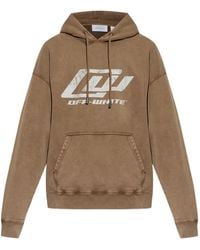 Off-White c/o Virgil Abloh - Kangaroo-Pocket Hoodie - Lyst