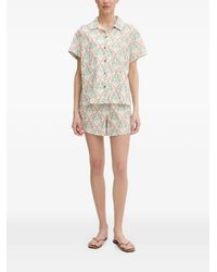 Hurley - Palm-Tree-Print Drawstring Beach Shorts - Lyst