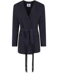 By Malene Birger - Emma Fringed Belted Blazer - Lyst