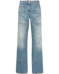 Palm Angels - Knee-Panel Mid-Rise Straight Jeans - Lyst