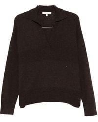 Antonelli - V-Neck Collared Sweater - Lyst
