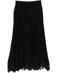 Zimmermann - Valian Wool Midi Skirt - Lyst