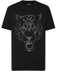 Philipp Plein - Lamina Tiger Katoenen T-Shirt - Lyst