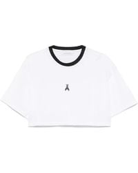 Patrizia Pepe - T-Shirt Mit Logo-Print - Lyst