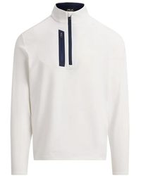 Ralph Lauren - Half-Zip Mock-Neck Sweater - Lyst