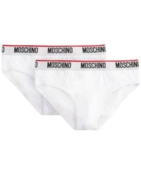 Moschino - Logo-Strap Briefs (Set Of Two) - Lyst