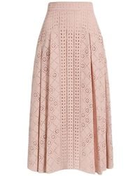 Alberta Ferretti - Pleated Skirt - Lyst