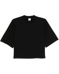 Pinko - Schwarzes T-Shirt Mit Rundhalsausschnitt - Lyst