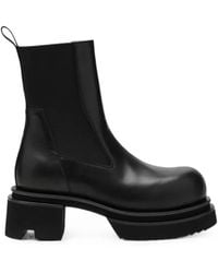 Rick Owens - Bogun Leather Ankle Boots - Lyst