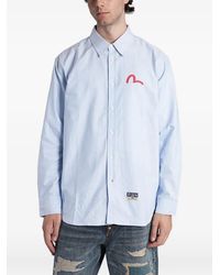 Evisu - Langärmeliges Hemd Mit Logo-Print - Lyst