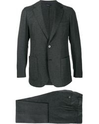 Tombolini Two-piece Check Suit - Gray