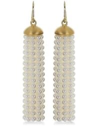 Irene Neuwirth - Medium Tassel Akoya Pearl And Diamond Earrings - Lyst