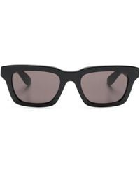 McQueen - Sonnenbrille Mit Eckigem Gestell - Lyst
