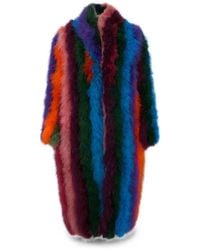 Moschino - Striped Coat - Lyst