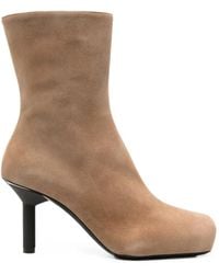 ALAINPAUL - Square-Toe Ankle Boots - Lyst