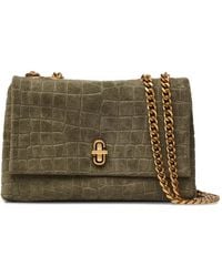 Marc Jacobs - The Suede Croc Slim Dual Convertible Shoulder Bag - Lyst