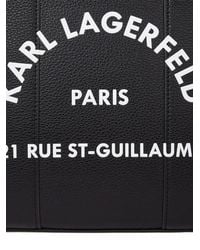Karl Lagerfeld - Rue St-Guillaume Mittelgroße Tote Bag, Damen, Größe - Lyst