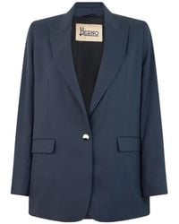Herno - Shawl-Collar Single-Breasted Blazer - Lyst