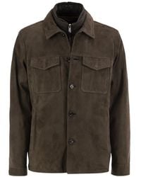 Moorer - Torquato-Tz Suede Layered-Detail Jacket - Lyst