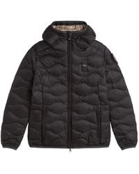 Blauer - Plumífero Con Capucha - Lyst