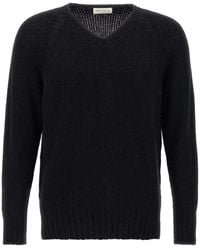 Ma'ry'ya - V-Neck Bouclé Sweater - Lyst