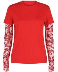 Givenchy - Dragon Pattern Long-Sleeve T-Shirt - Lyst