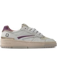 Date - Sneakers Met Leren Vlakken - Lyst