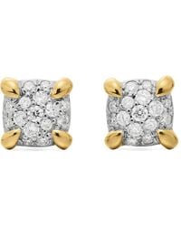 David Yurman - 18Kt Petite Chatelaine Diamond Stud Earrings (5Mm) - Lyst